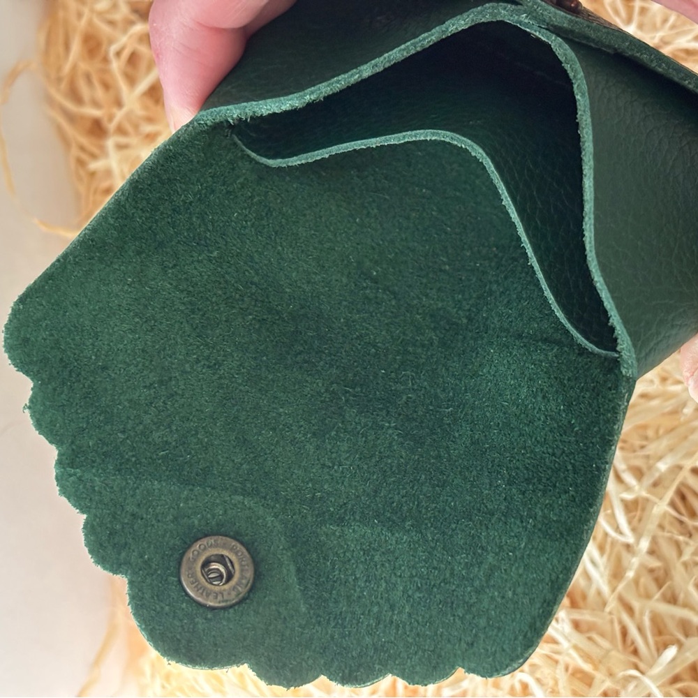 Bacalar green Daisy Plus wallet Portland Leather Goods